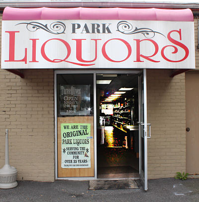 Park Liquors Rear Parking Lot Entrance